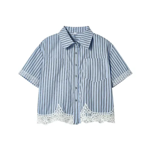 ABBY GODDESS Shirts Women's Blue