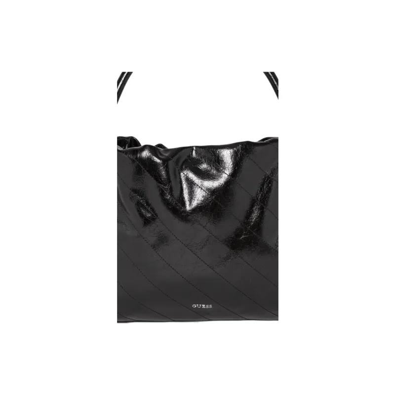 GUESS Artificial Leather Tote Bag, Shopping Bag, Handbag Medium Size Women's Black-4