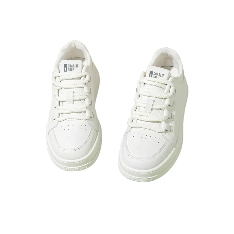 CHARLIE GOLF Slip Resistant, Abrasion Resistant, Breathable, Lightweight Low Top Skateboard Shoes Men's White-2
