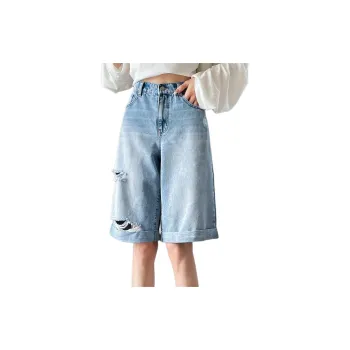 JEANSWEST Denim Shorts Women's Medium Blue