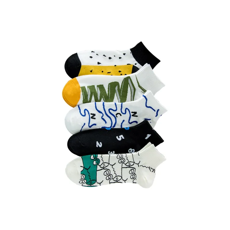 The Temptation Of The Muse Ankle Socks Men's 5 Pack-9