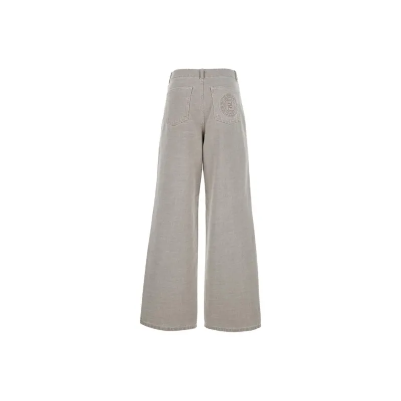 FENDI Logo patch Jeans-1