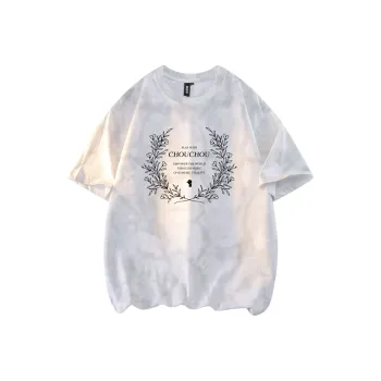 CHOUCHOUS Drop Shoulder Sleeve T Shirt Women's
