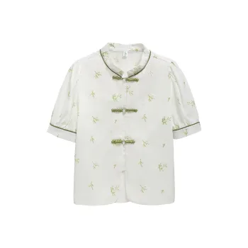 CZMO Shirts Women's Green Floral