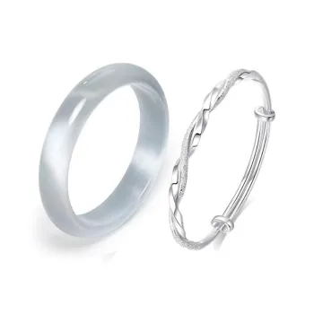 Yuxin Glass Cat Eye Bangles Unisex