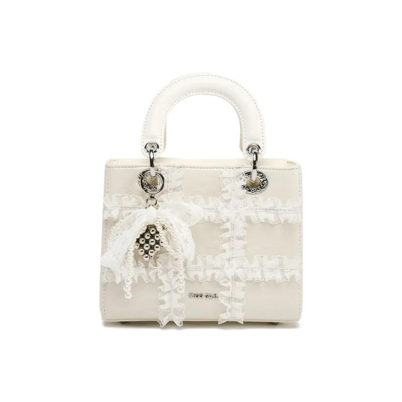 MISS GAIL Synthetic Leather Shoulder Bag, Crossbody Bag, Handbag Regular Women's White-2