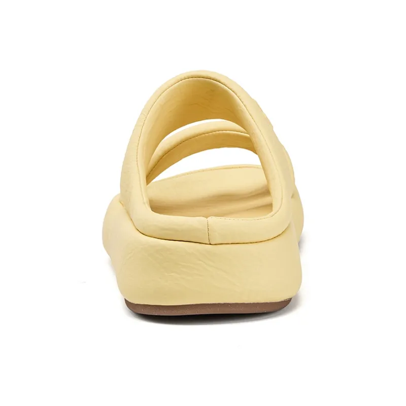 La Chapelle Quick Dry Slip Resistant Slide Slippers Women's Yellow-3