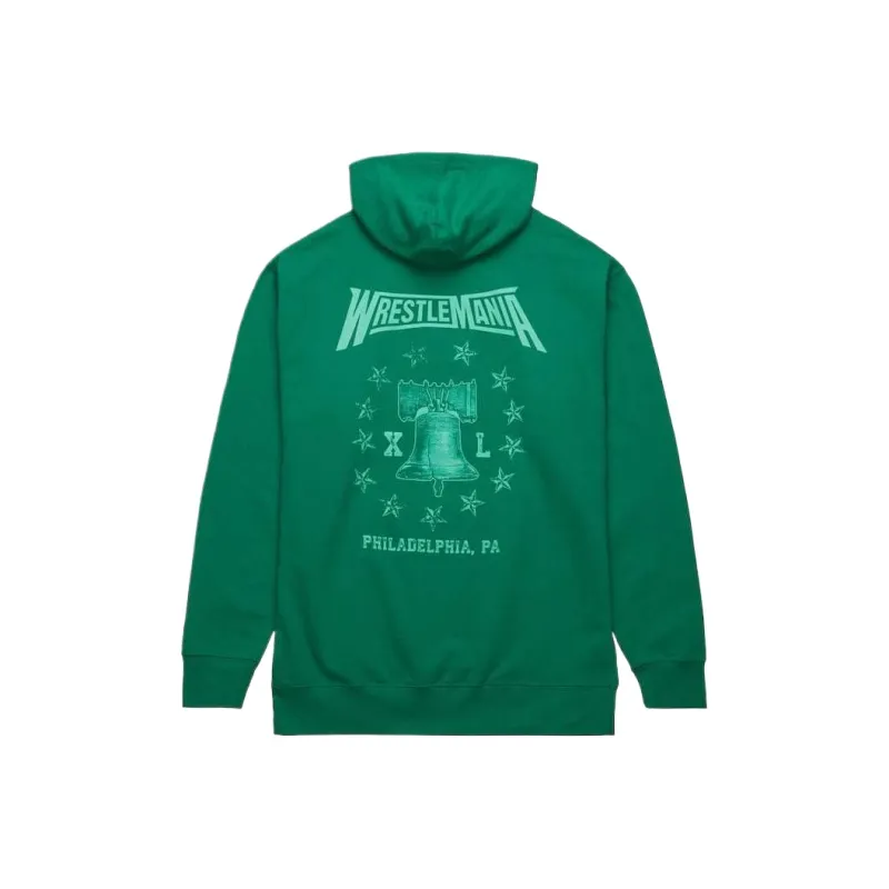 Mitchell & Ness WrestleMania 40 Old Skool Sweatshirt Men's Green-1