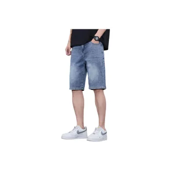Tonlion Denim Shorts Unisex Dark Blue