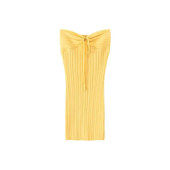 CHUU Sleeveless Dresses Women's Light Yellow-0
