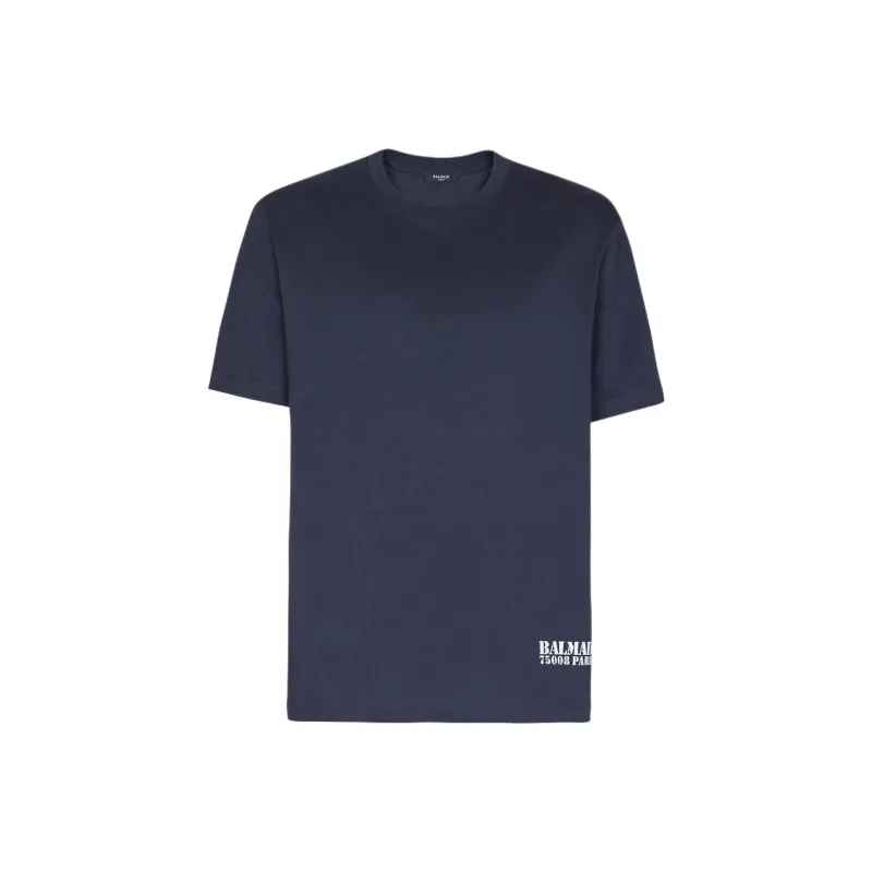BALMAIN Logo stamp T shirt-0