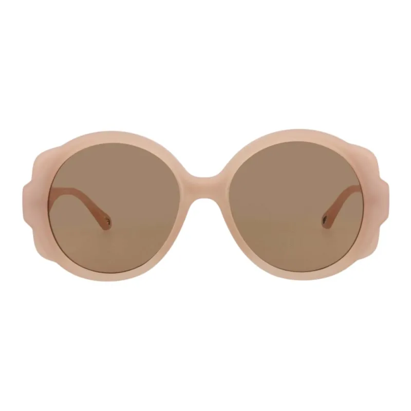 Chloe Round Sunglasses Women's Pink-1