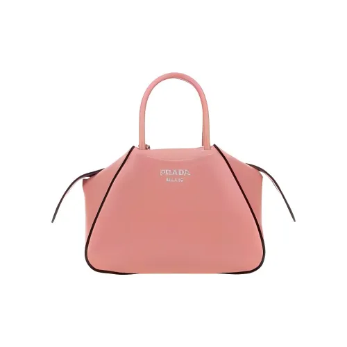 PRADA Leather One Shoulder Handbags Women's Pink