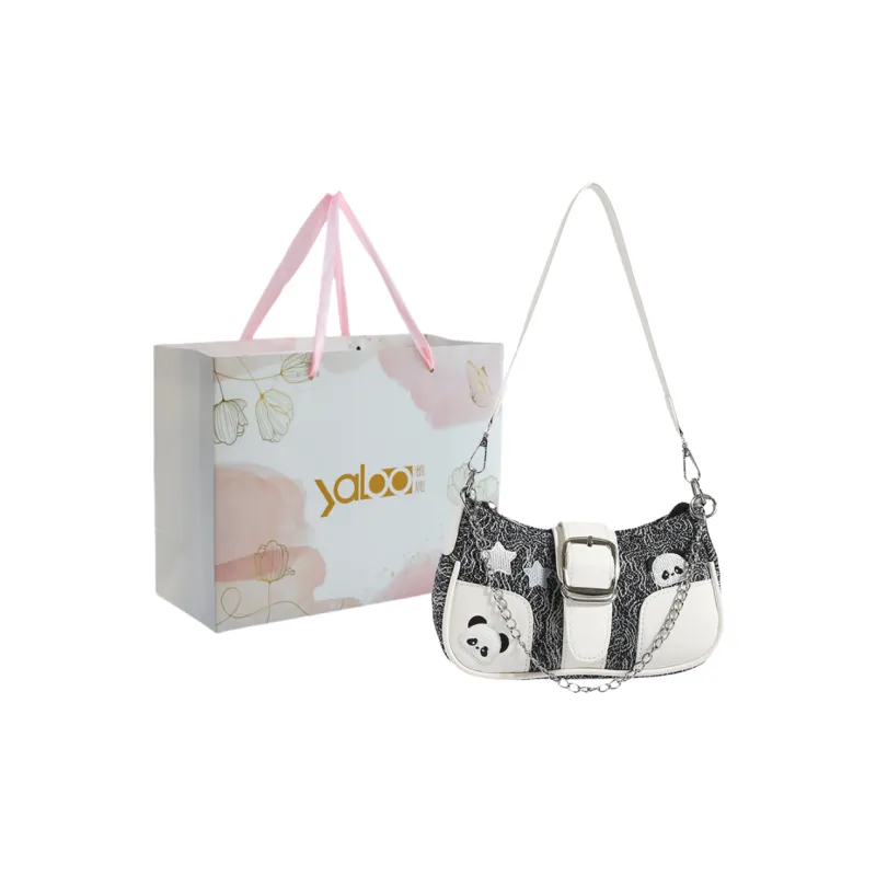 Yalu Fabric Shoulder Bag Regular Women's Black/Green/Blue-0