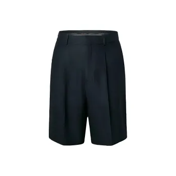 LOUIS VUITTON Mini Monogram Silk Cotton Blend Tailored Shorts