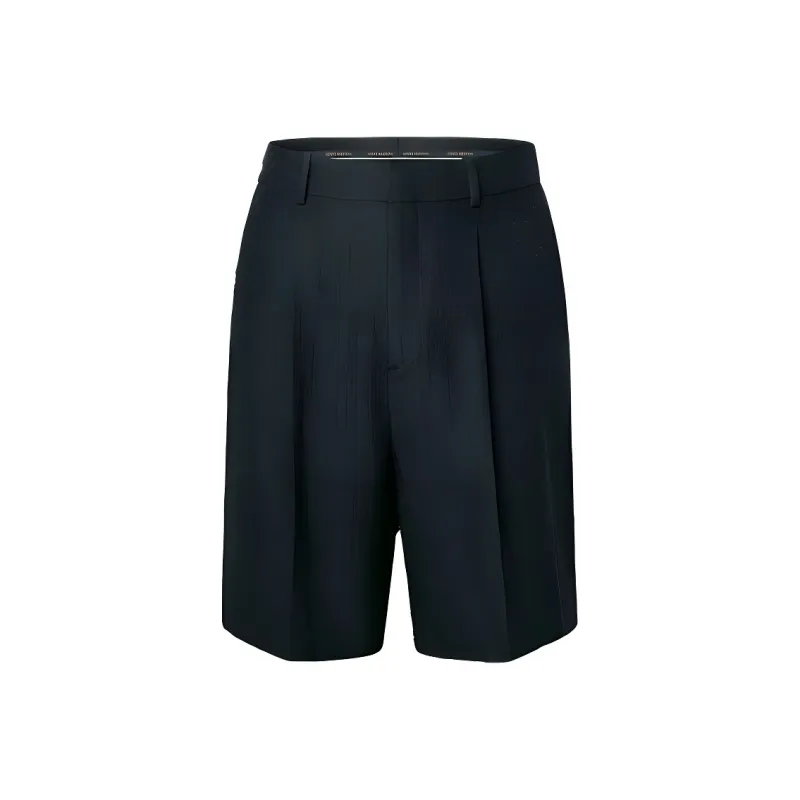 LOUIS VUITTON Mini Monogram Silk Cotton Blend Tailored Shorts-0