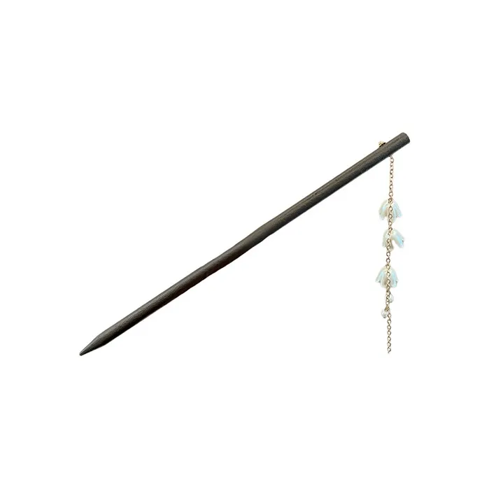 Pink Empress Wooden Hairpins Women's-0