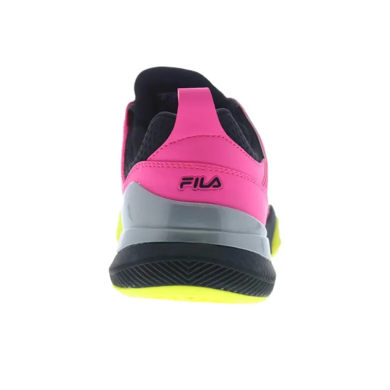 FILA Speedserve Energized Pink Yellow Black Women's-3