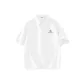 [Ice Silk Sun Protection Shirt]White (Geometric Red Bean Logo on Chest)