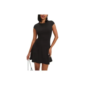 REFORMATION Yves Knit Dress Short Sleeved Dress Women's