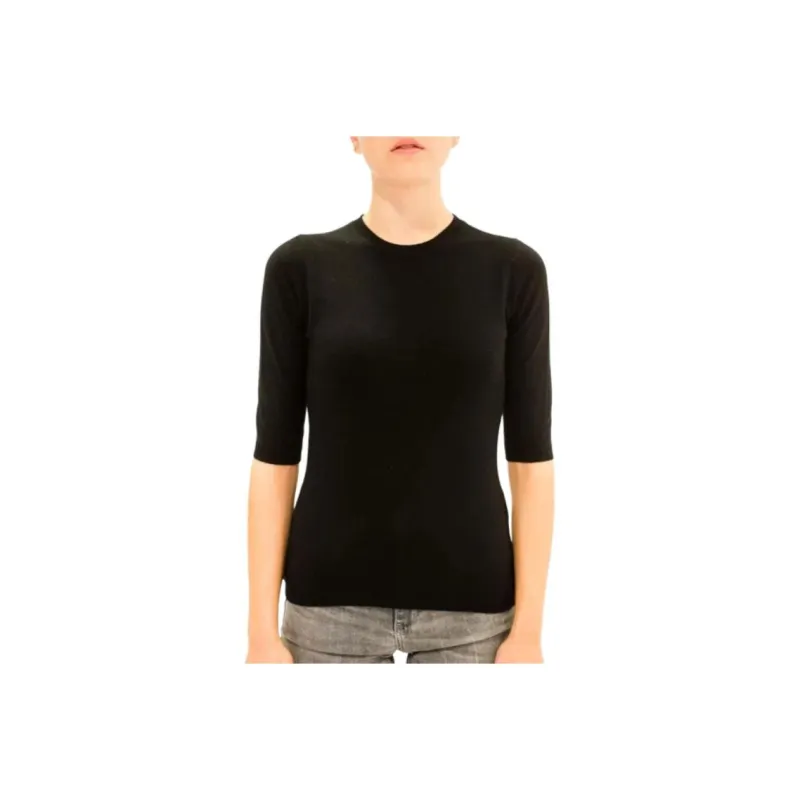 LA ROSEE T Shirts Women's Black-0