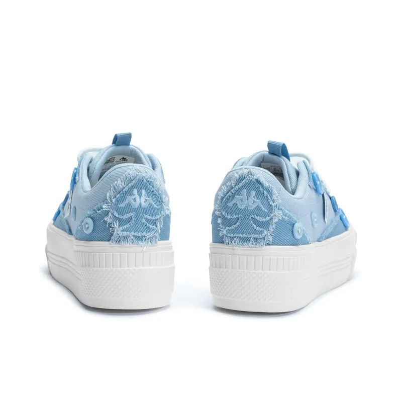 Kappa Back to Back Low Top Skateboard Shoes Women's Iceberg Blue-4