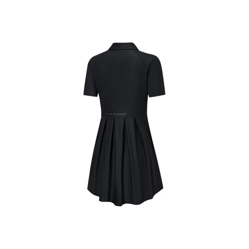 XTEP Casual Long Skirt Women's Jet Black-1