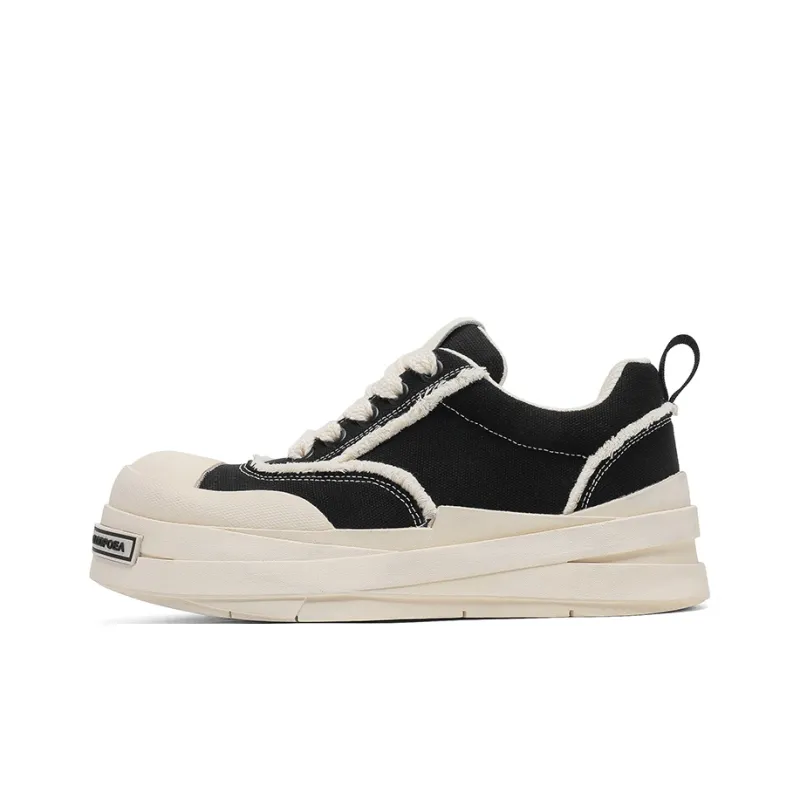Gai Renpu Anti Slip And Wear Resistant Height Increasing Low Top Skateboard Shoes Men's-0