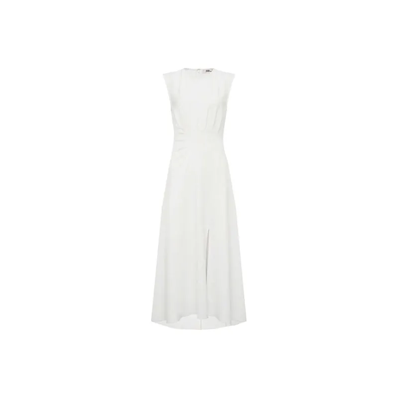 Diane Von Furstenberg FW25 Sleeveless Dress Women's White-0