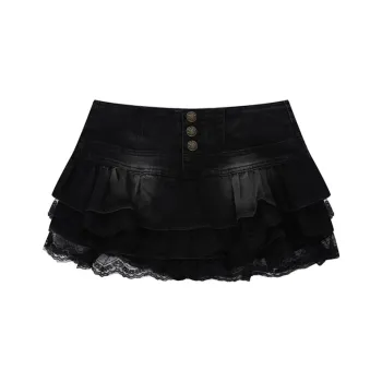 MO VOICE Denim Short Skirts Women's