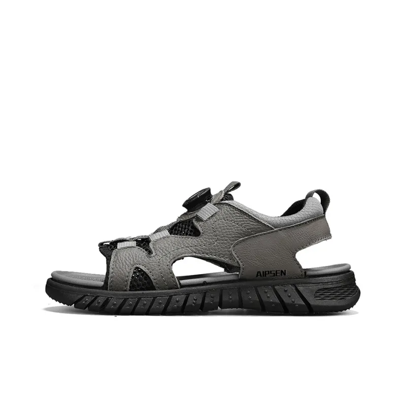 AIPSEN Beach Sandals Men's Gray-0