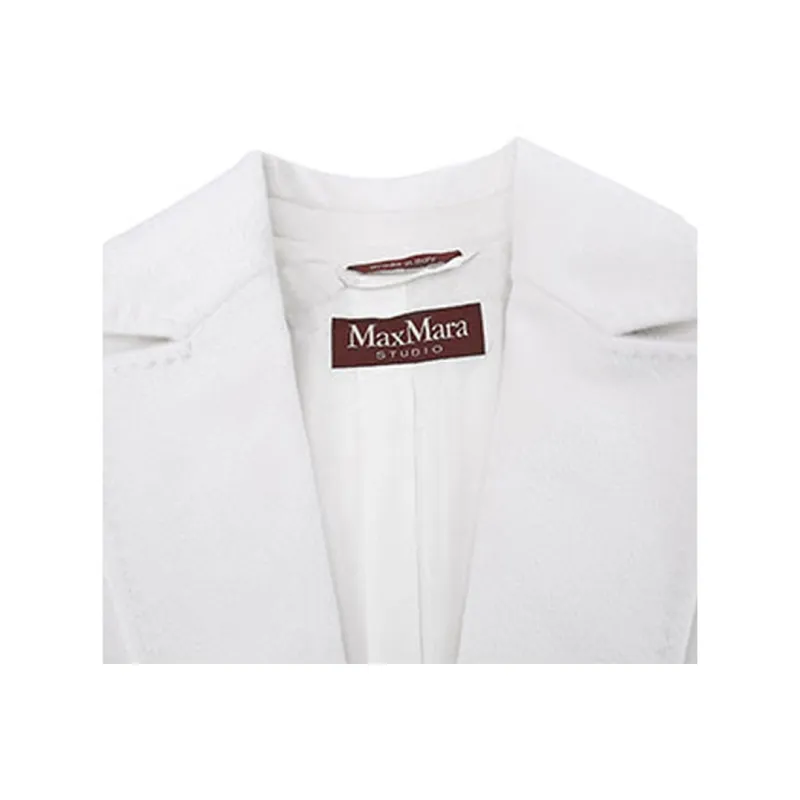 MaxMara Studio Coats Women's White-4
