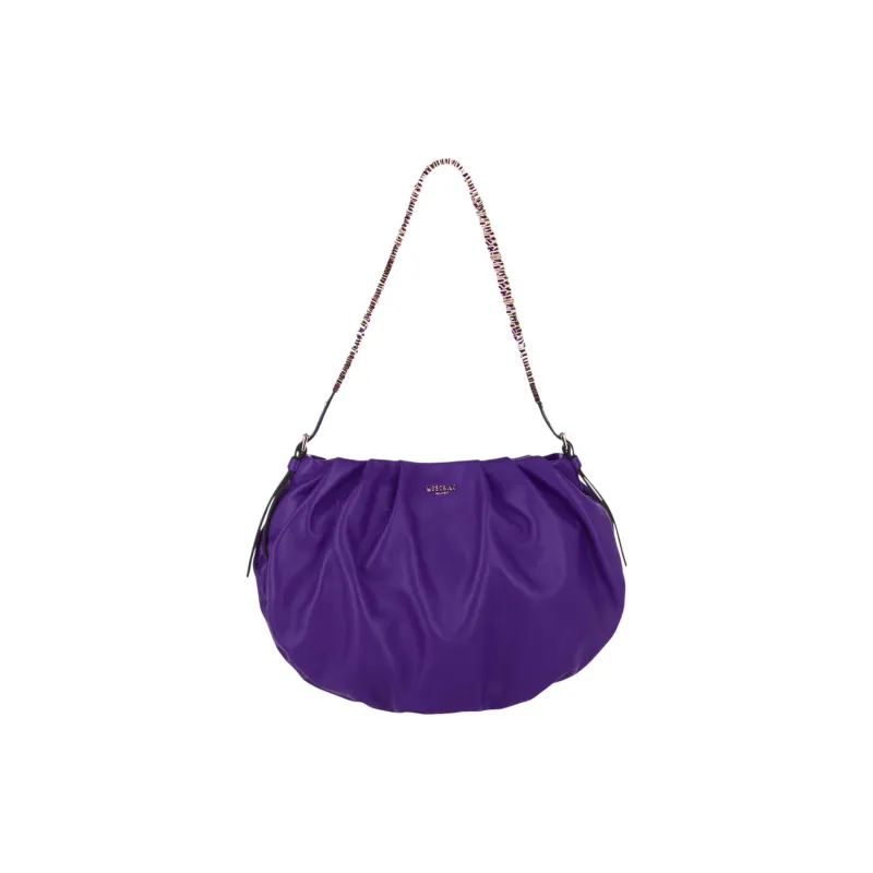 MOSCHINO Sheepskin Shoulder Bag Mini Women's Purple-0