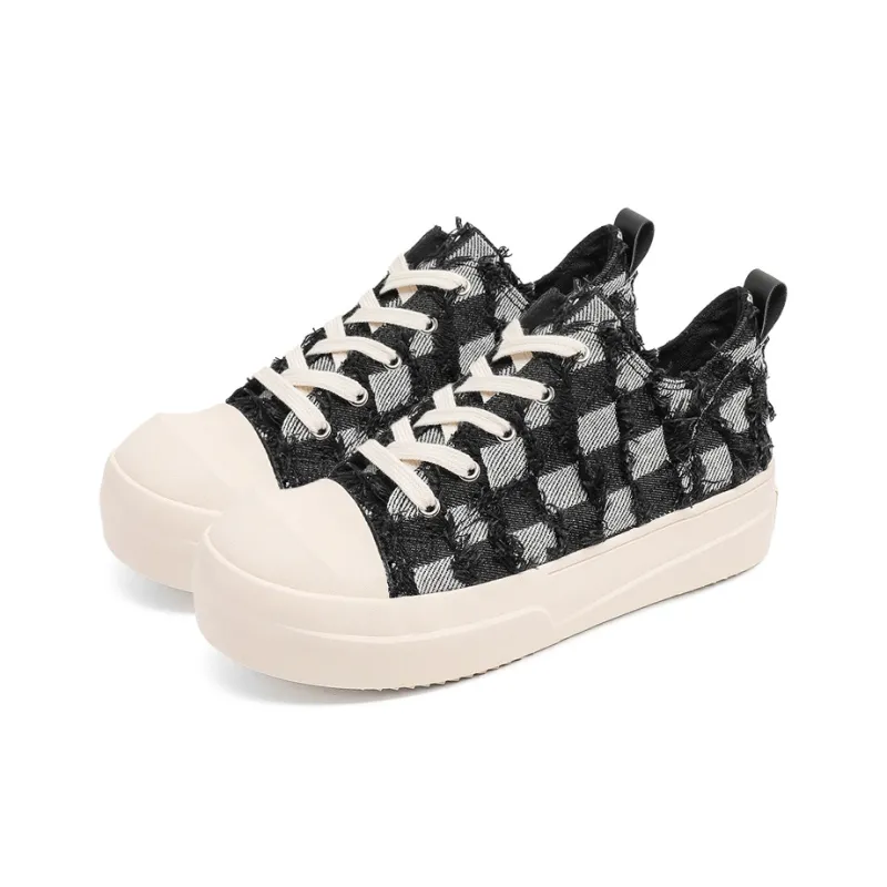 Gai Renpu Anti Slip And Wear Resistant Height Increasing Low Top Skateboard Shoes Men's-3