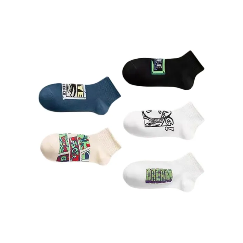 The Temptation Of The Muse Ankle Socks Men's 5 Pack-4