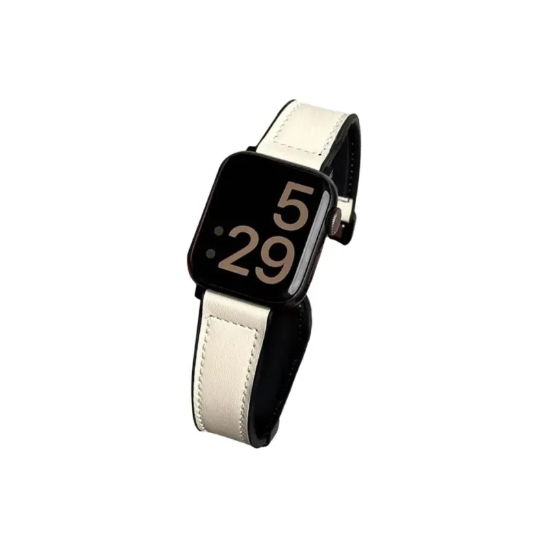 KVZUVUU IwatchS10/s9/8/7/6/Ultra Apple Compatibility Watch Band Leather Material-3