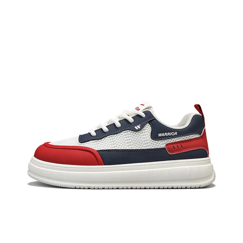 WARRIOR Skateboard Shoes Men Low Top Blue-0