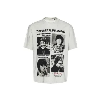 TONYBEAR T Shirts Men White Gray