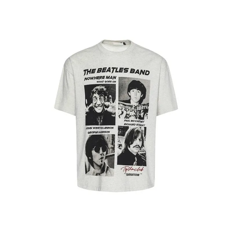 TONYBEAR T Shirts Men White Gray-0