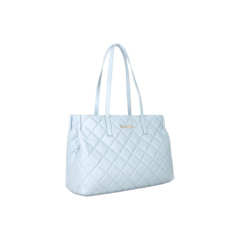 Valentino Polyurethane Tote Bag, Shopping Bag, Shoulder Bag Women's Blue-1