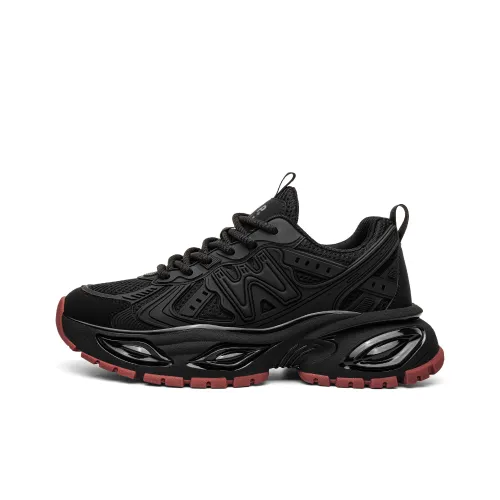 JEEP SPIRIT Low Top Chunky Sneakers Men's Graphite Black