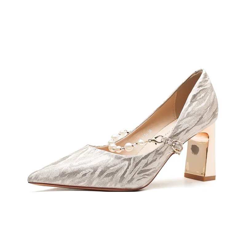 MADALLO High Heels Women's Silver/Champagne-6