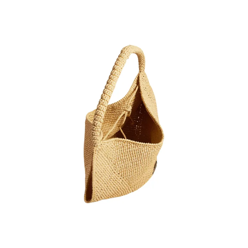 KHAITE Raffia Tote Bag, Shopping Bag, Handbag Women's Beige-3