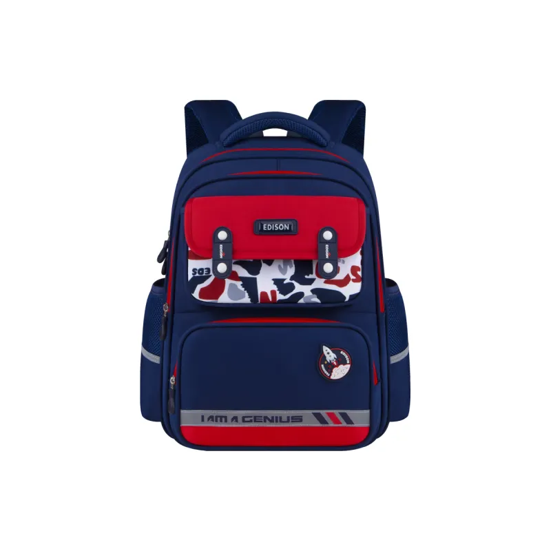EDISON Oxford Student Bag Regular Kids' Blue Green/Blue Red/Blue Yellow/Blue Pink/Cyan Purple-4