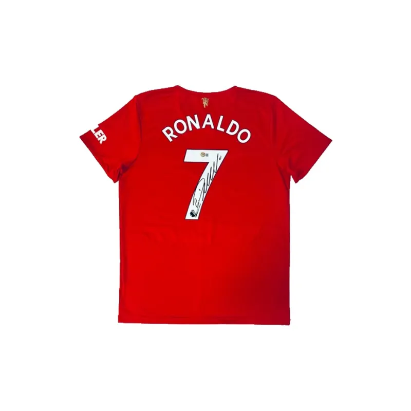 Three For Manchester United Team Jersey Exquisite Mounting, Outer Frame Approx. 65x85cm Unisex-1