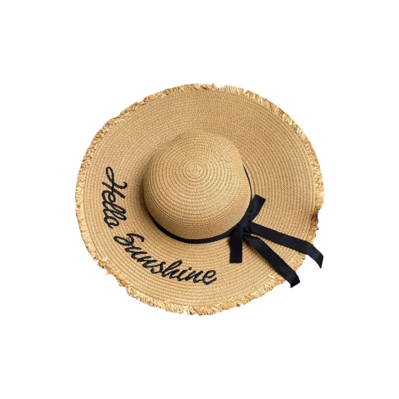BOOLFEN Straw Woven Bucket Hats Women's-0