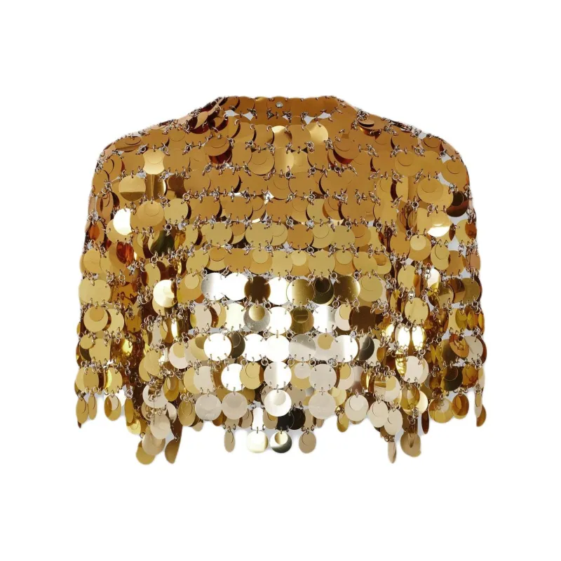 Paco Rabanne Crop Top Women's Gold-0