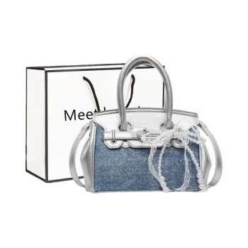 Fitchell PU Handbag Women's Sky Blue/Royal Blue/Denim Blue/Black