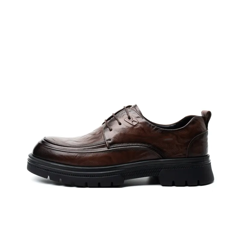 FED Men's Casual Shoes Men Low Top Black/Brown-6