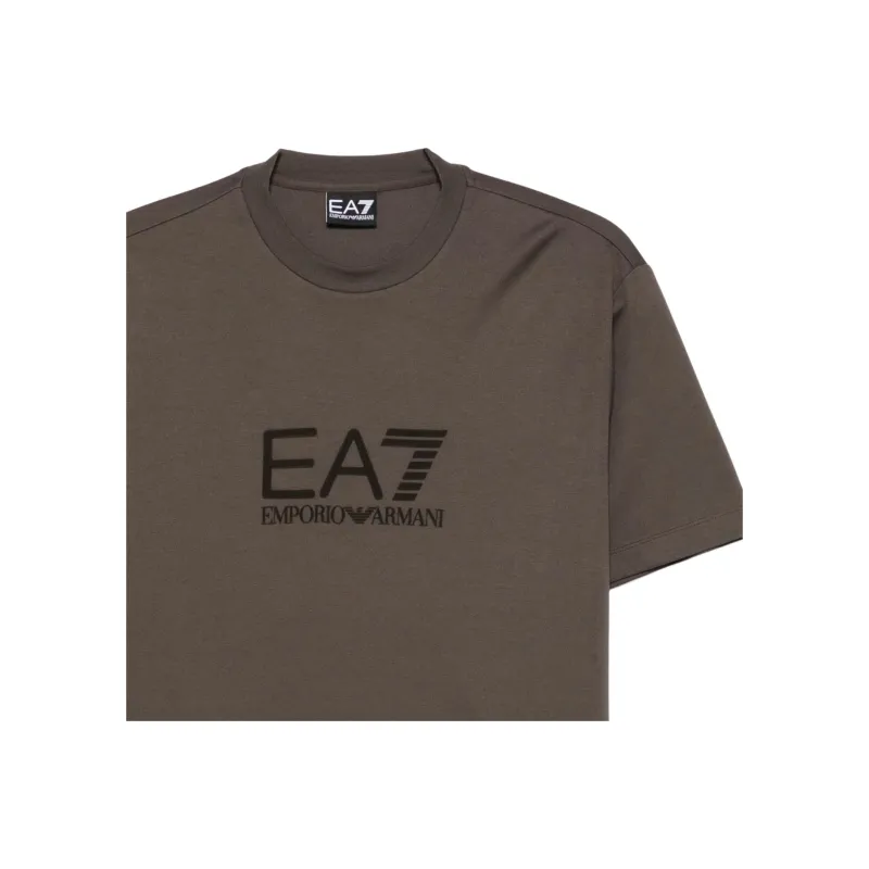 EMPORIO ARMANI Flocked logo T shirt-3
